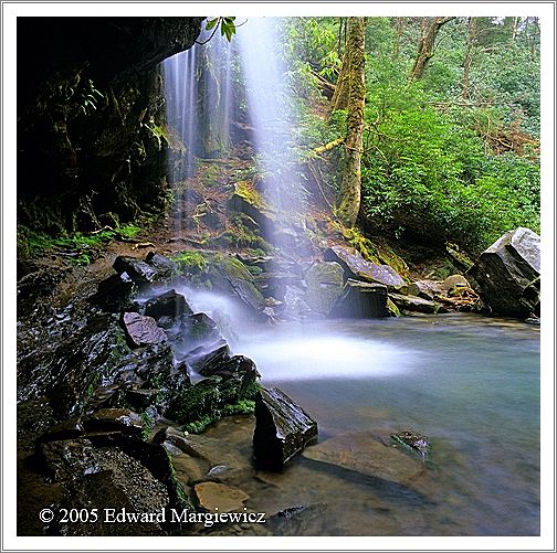 660120   From underneath Grotto Falls during a rain strom 